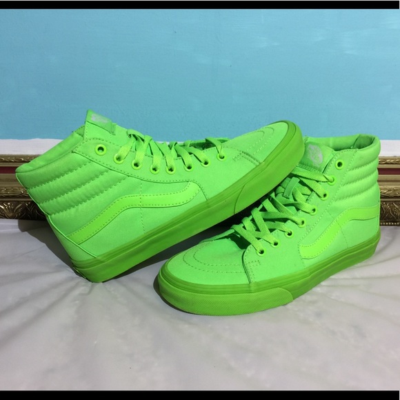 lime green vans high tops